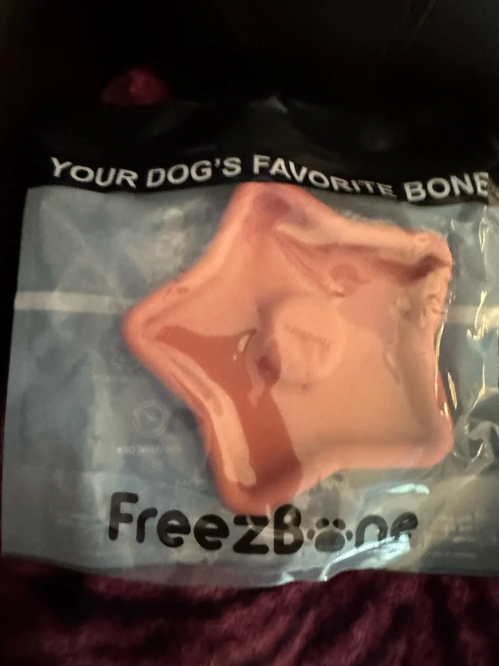 Freezbone coral star slow feed, lick mat, freezer toy or treat bowl NEW
